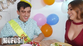 The wildest birthday threesome with Mina Von D, Haix Rogue, and Jordi El