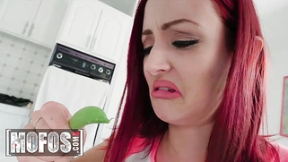 Zoe Sparks' Boyfriend Tries to Force Her on a Vegan Diet, But This Slim Redhead Just Wants Meat