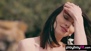 Charming teen slipped out of her bikini