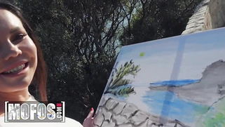 Gorgeous Babe Sasha Cox Takes a Fat Cock in Public