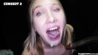 The cum matches your blue eyes, McKenna!