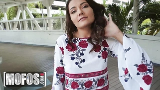 Adria Rae Tries To Be A Nice Girl, But She Can't Hide What A Big Slut She Is