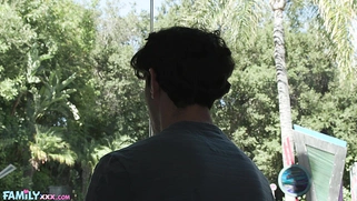 Big cock for a busty MILF stepmom