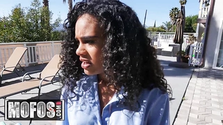 Beautiful babe Scarlit Scandal plays with a big cock in POV