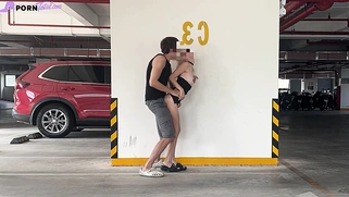 Unknown blonde fucks in a parking lot in plain sight full video at porntotal