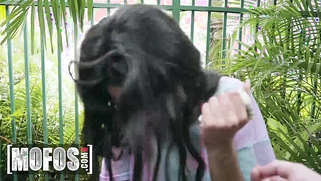 A petite Black girl gets offered some cash for a quick fuck and a face full of cum