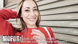 Cute Lucia Nieto rides Jordi El Niño Polla's big cock for all the cash she can pocket