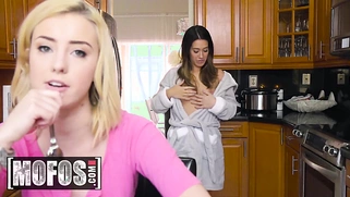 Stepsister Eva Lovia & Her Stepbro Share a GF