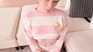 Cute Big Natural Tits Blonde Stepsis Catches Stepbro Jerking