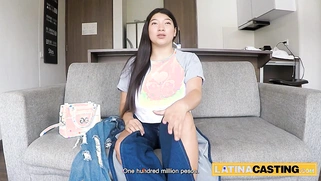 Big Tits Asian Latina Gagging Upside Down Deepthroat & Tittyfuck