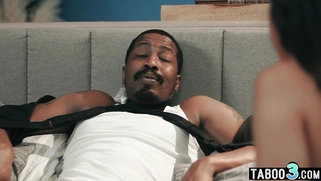 Ebony offers her services to wounded dad