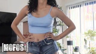 Cute Harley Hayes knows how to use her body to convince the landlord to let her stay a little longer