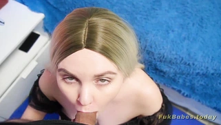 Chubby Busty Blonde Stepsister Full Of Cum