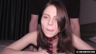 CumDumpsterTeens - [censored] is back and more eager than ever to take Dude22's huge dick