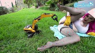 Hot Big-Titted Teenager Has an Intense Orgasm Fucking a Sex Machine