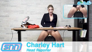 Camsoda News Network Broadcast: Reporter Masturbates on a Sybian