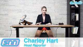 Camsoda News Network Broadcast: Reporter Masturbates on a Sybian