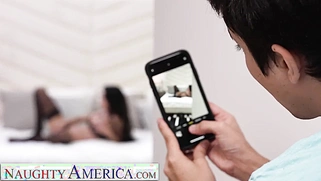 Hot MILF Jamie Michelle Fucks Friend's Son When Her Date Cancels