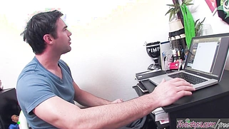 Charles Dera's Huge Cock Pounded Lexi Swallow After She Caught Naked In The Living Room