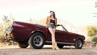 Two Sexy Cowgirls Ariana Marie and Nicole Aniston Licks Each Other's Pussy