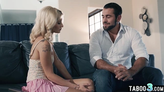 Teen fucked roughly by her BFs perv dad