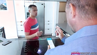 No, he is not watching! Quick!