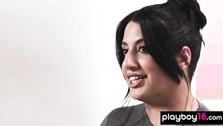 Arab BBW MILF toying her exotic pussy