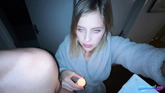 Horny Busty Stepmother Fucked After Power Failure