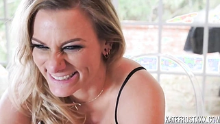 Busty Blonde Kate Frost Rides Fat Dick