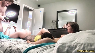 Pornstars Karma Rx and Lena Paul having threesome with Michael Vegas
