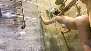 Beautiful Busty Milf Stepmother Gets Unexpected Visitor In The Shower