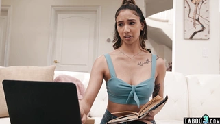 Asian teen babysitter fucked by her boss