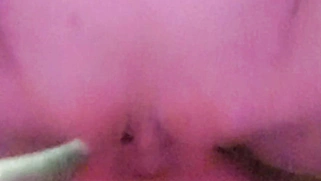 A young slut got a load of cum on her ass