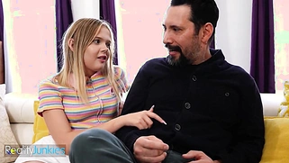 Hot Chick Coco Lovelock Gets Curious About Tasting Her New Stepdad's Huge Cock