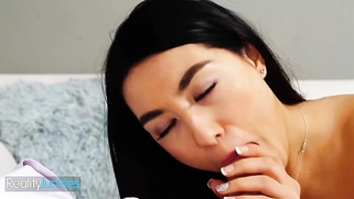 Charming Teen Mina Moon Finds The Opportunity To Try Her Mom's BF's Big Dick