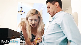 Reality – Lexi Lore Doing A Little Acting For Her New Stepdad Brad Knight