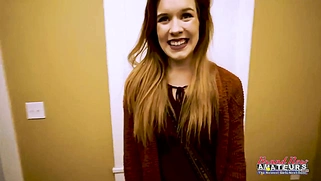 Tiny Redhead Keaton Amateur Wet Rimjob Intense Ass Pound!