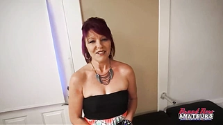 Stuninng MILF Cathrine Blows A Juicy Boner To Get Pounded!