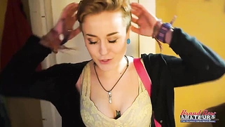Inked Hottie Micah Sucks A Cock And Gets Her Mouth Jizzed!