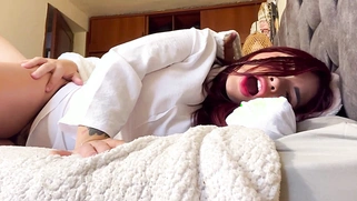 Sexy Busty Redhead Stepsister Shared Bed Gets Fucked And Facialized