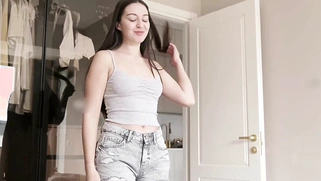 Cute Petite Busty Stepsister Tight Pussy Fucked By Stepbro