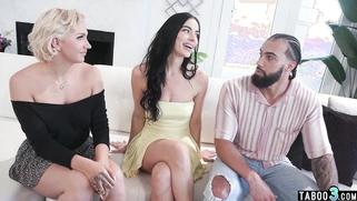 Teen sharing BFs BBC with Arab MILF BFF