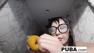 A Sexy Japanese Pornstar Wets Herself