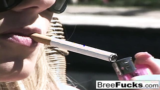 Bree Olson, who is naturally curvaceous, fucks him till he cums in her mouth!