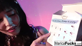 A box of sex toys is given to Marica Hase!