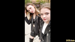 Vlogging Cuties Crash a Gangbang and Join the Fun