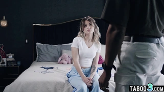 Conservative stepdad punished a hot teen