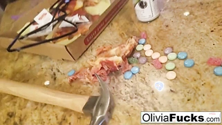 Leya, Olivia Austin's late pizza delivery girl, is anally fucked!