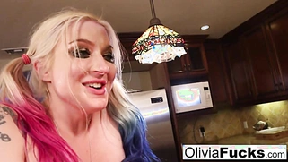 Leya, Olivia Austin's late pizza delivery girl, is anally fucked!