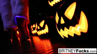 A Halloween horror shared by two attractive blondes